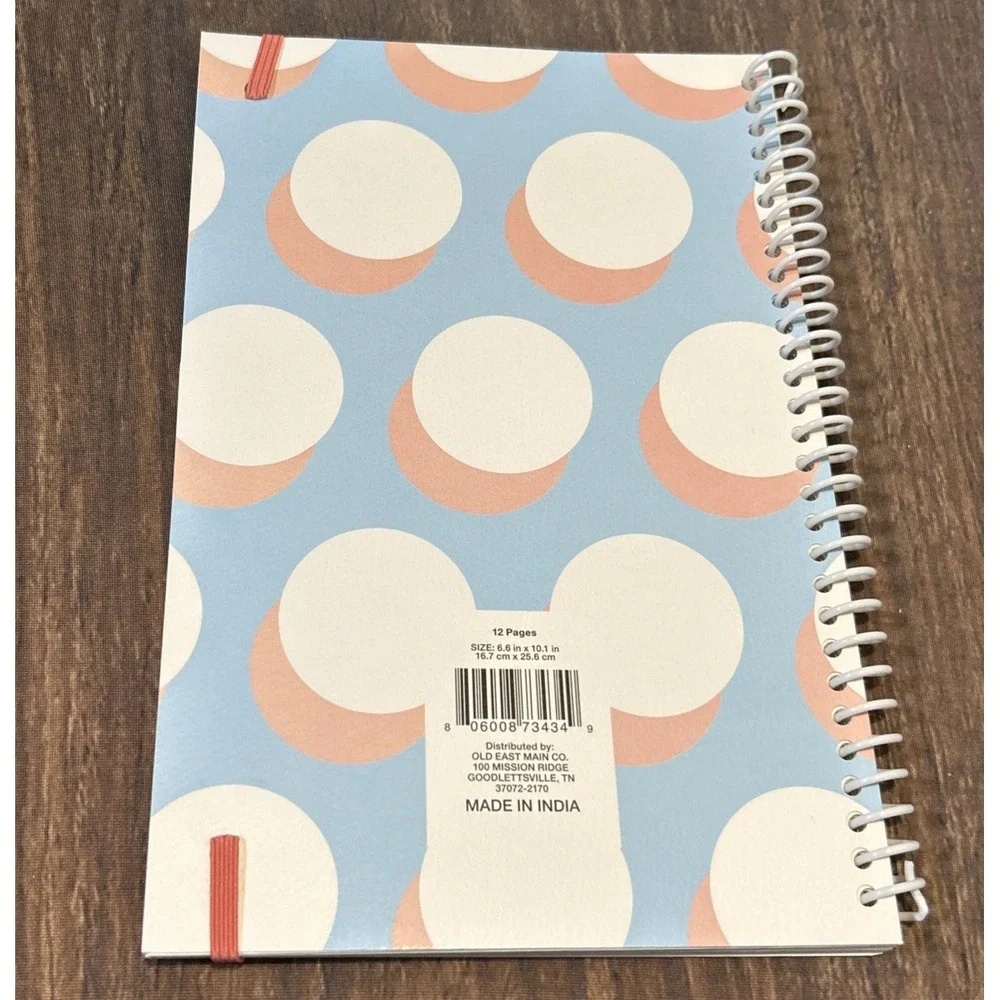 Home Finance Bill Organizer w/ Monthly Pockets Budget Planner Blue/White/Peach